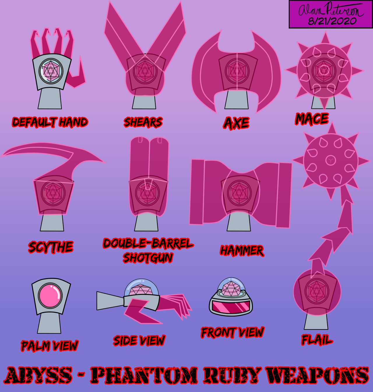 Abyss - Reference Sheet (Phantom Ruby Weapons) by AlanPetersonArtwork ...