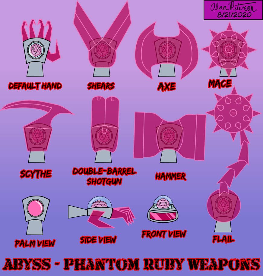 Abyss - Reference Sheet (Phantom Ruby Weapons) by AlanPetersonArtwork ...