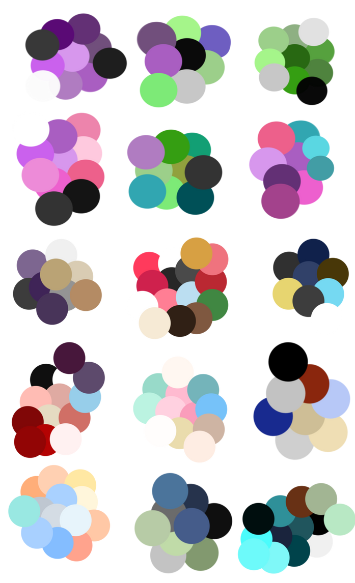 8 Random Color Pattern F2U Random Color Palettes #2 by spookiigalaxii on DeviantArt