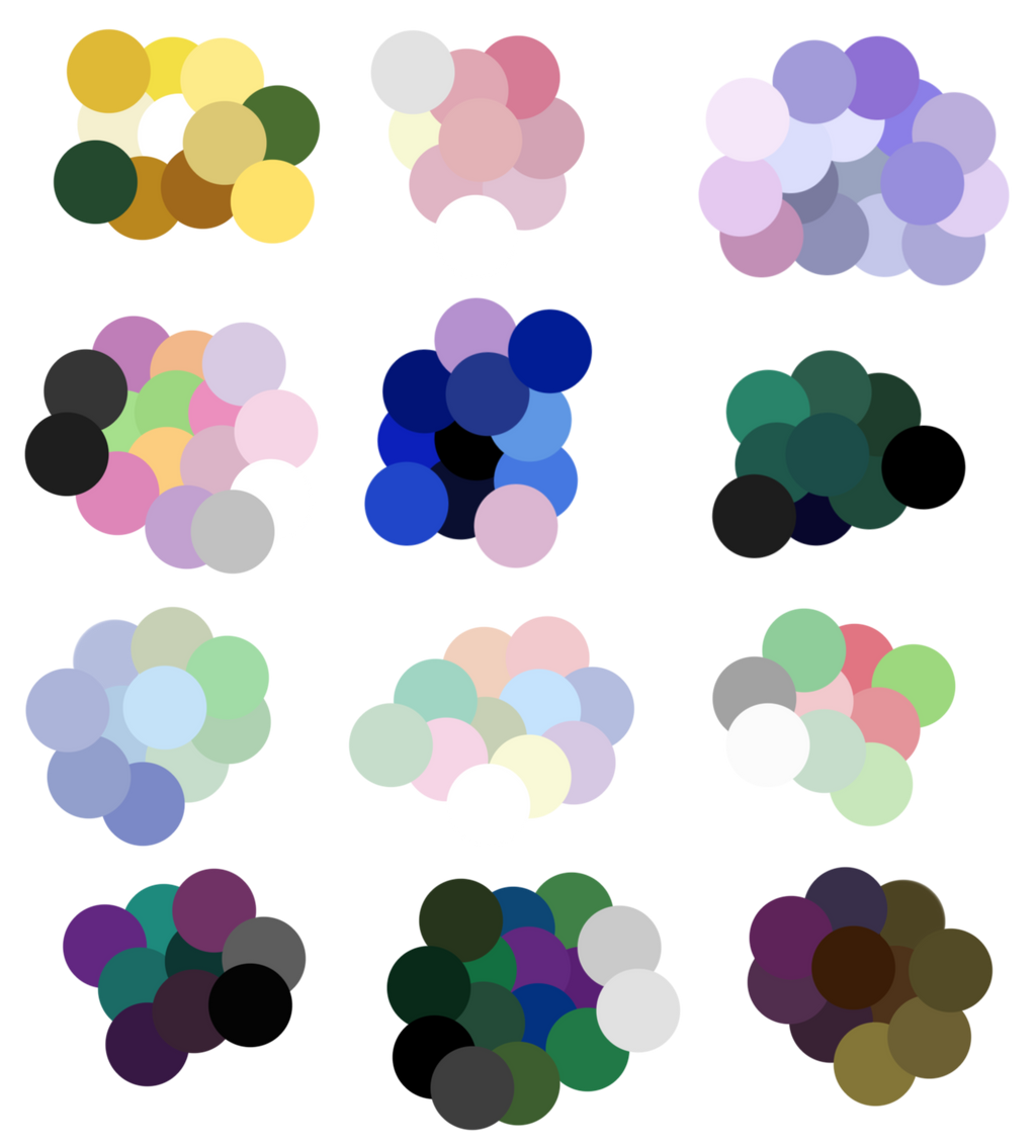 F2U Random Color Palettes #3 by spookiigalaxii on DeviantArt