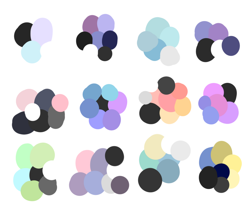 F2U Random Color Palettes #5 by spookiigalaxii on DeviantArt