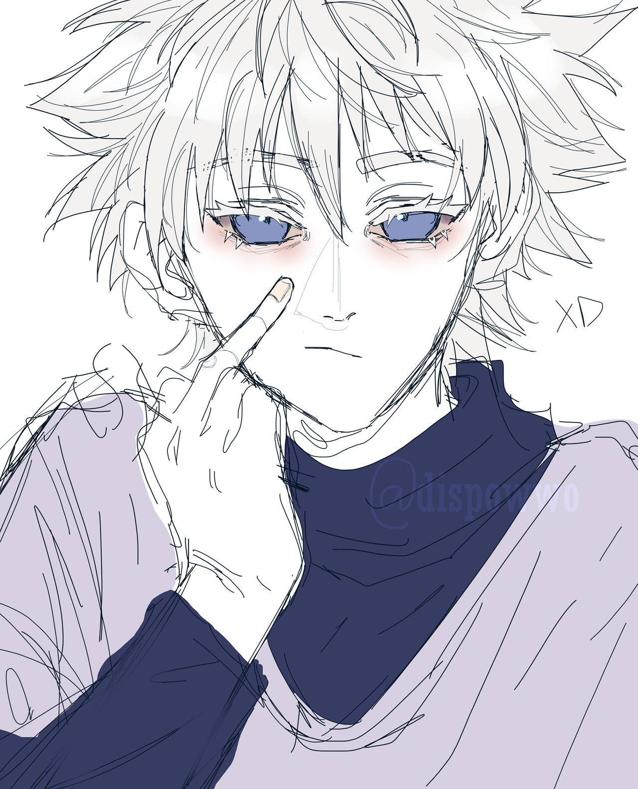 Killua Drawable killua sketch :D by dispowwo on DeviantArt