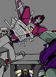 starscream ducttaped by Underbase