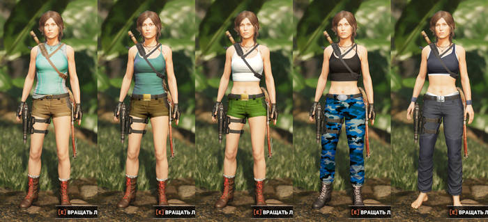 Lara's classic outfits for Shadow