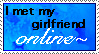 Online Girlfriend Stamp