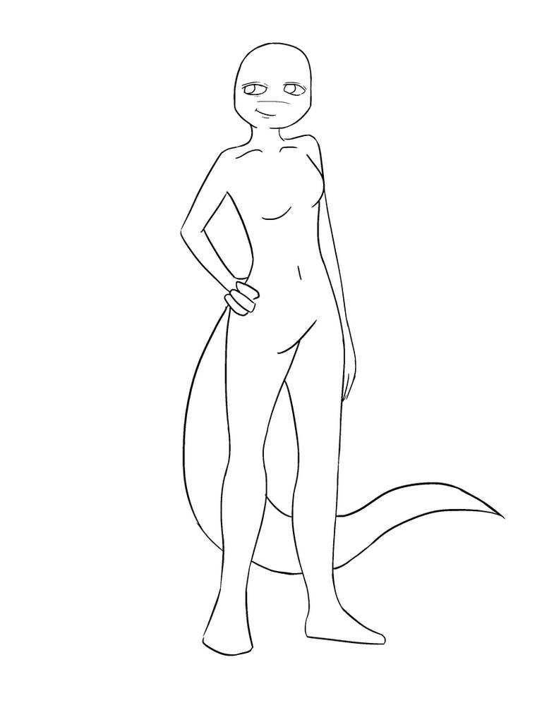 Body Base Rottmnt Lizard TMNT-Female Mutant Lizard Base by FlashyFashionFraud on DeviantArt