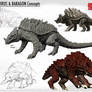 Anguirus and Baragon Concepts