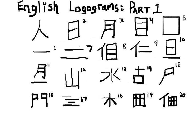 English Logograms 1-20 by SeannaBirchwood on DeviantArt