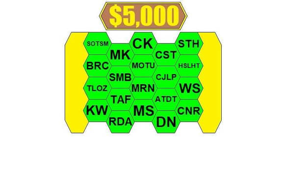 The GOLD RUN Bonus Round from BLOCKBUSTERS