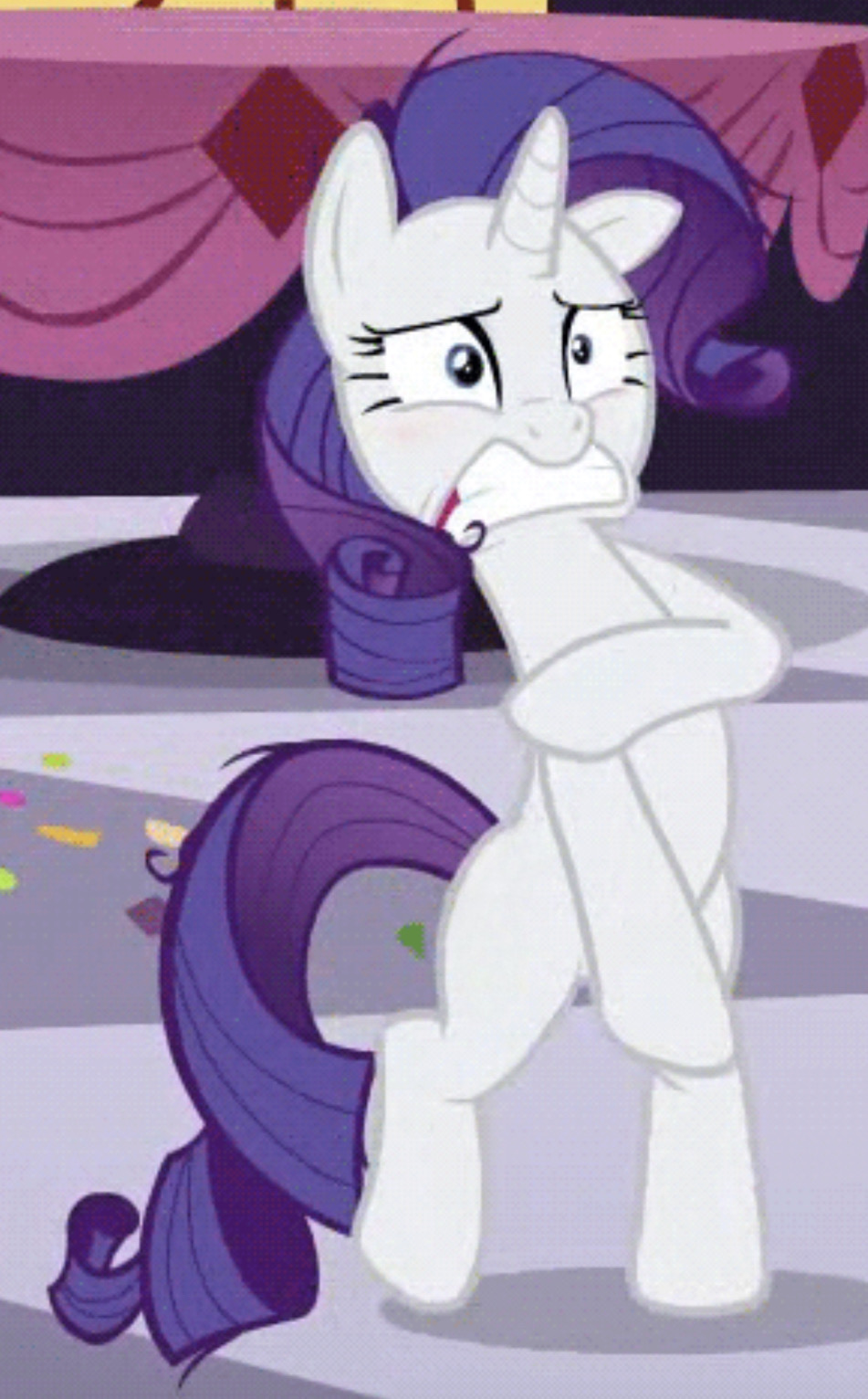 Puffed Rarity Deviantart Rarity feeling naked by Gatofh on DeviantArt
