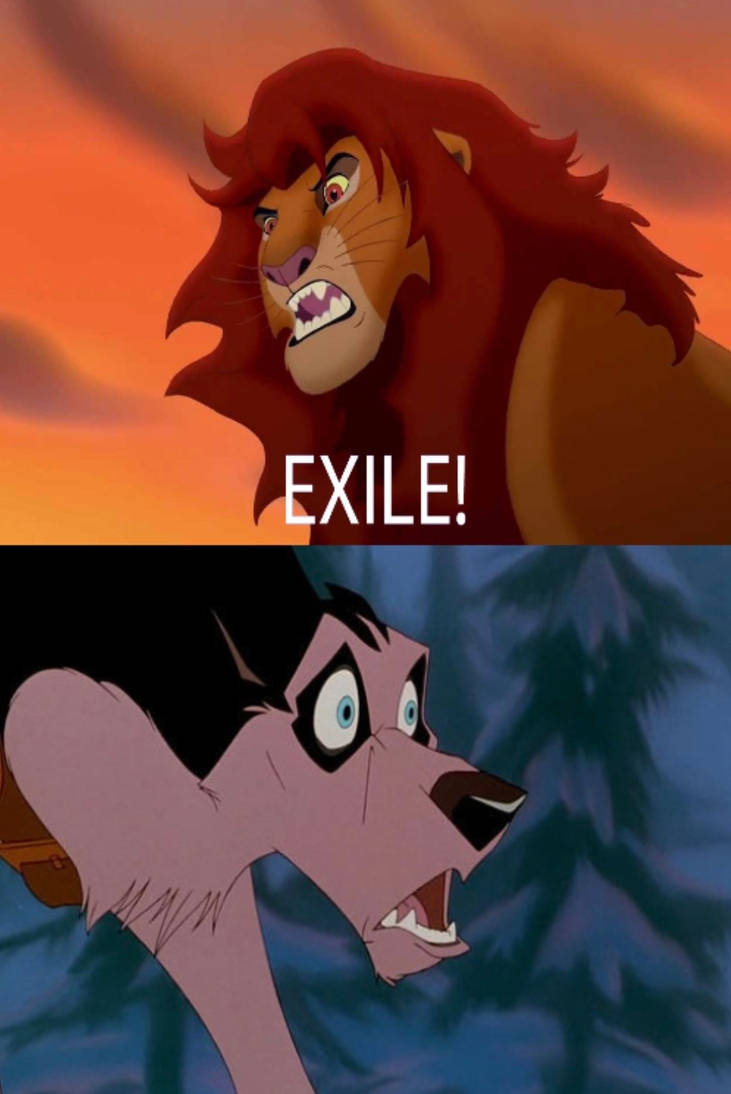 Simba Getting Exiled Simba exiles Steele by Gatofh on DeviantArt