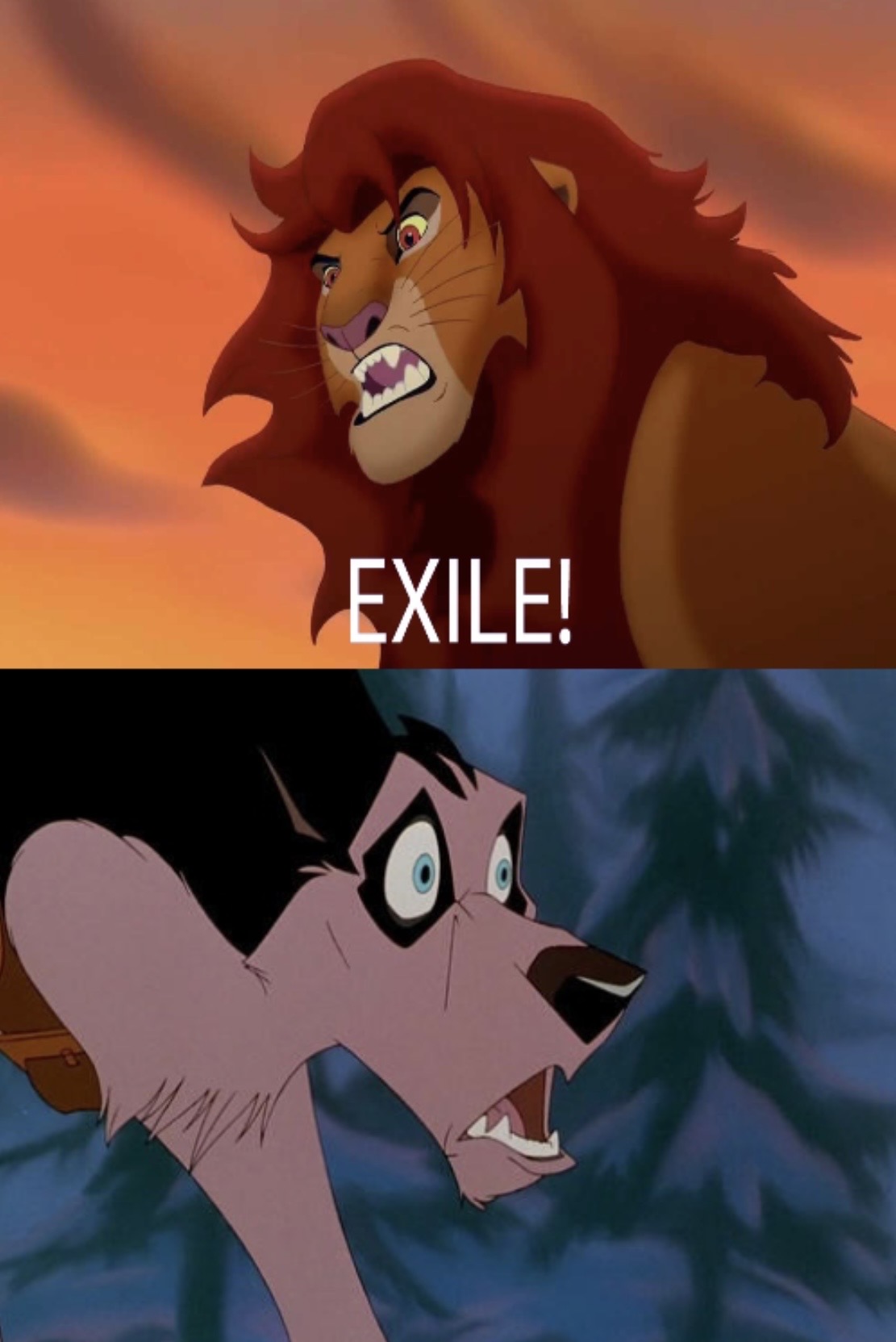 Simba exiles Steele by Gatofh on DeviantArt