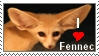 I LOVE FENNEC - stamp