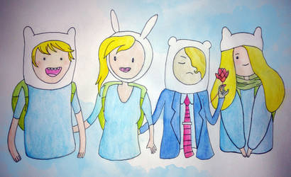 Finn, Fionna, Flynn and Lynn the Humans