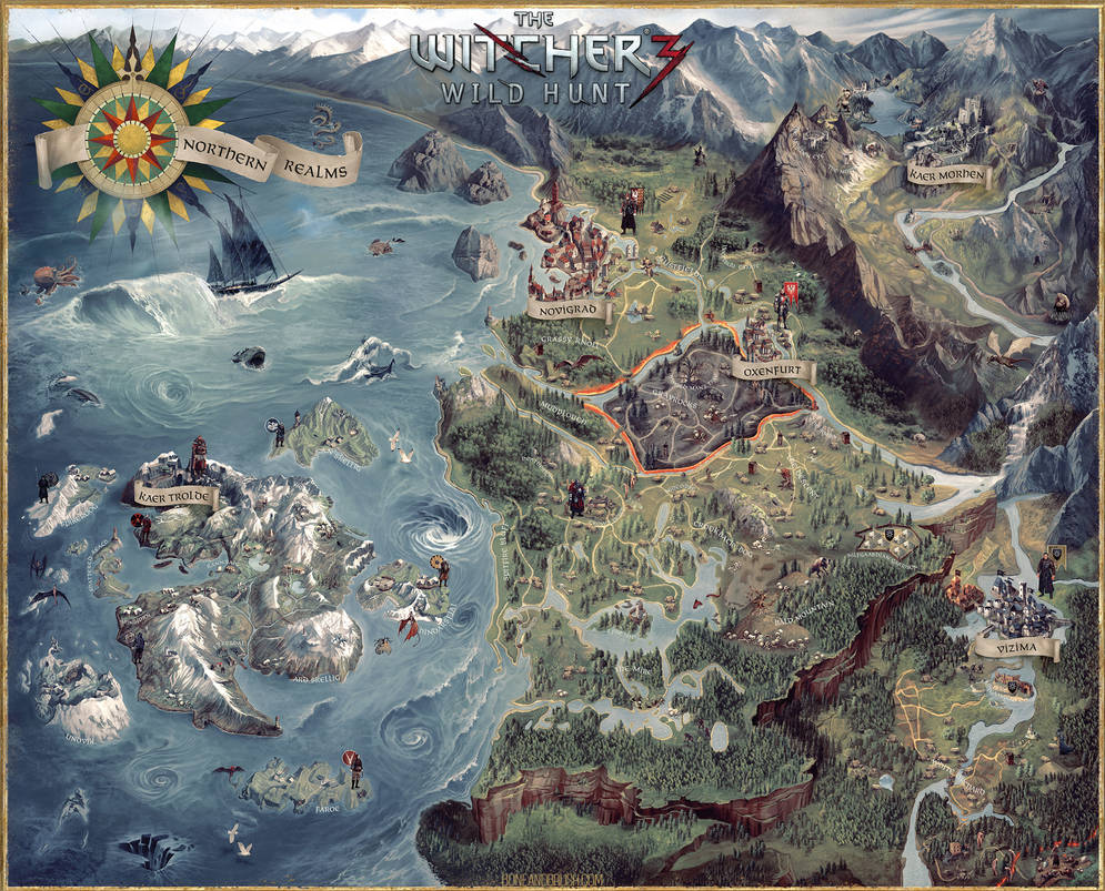 Witcher 3 Collectors Edition Map (FULL)