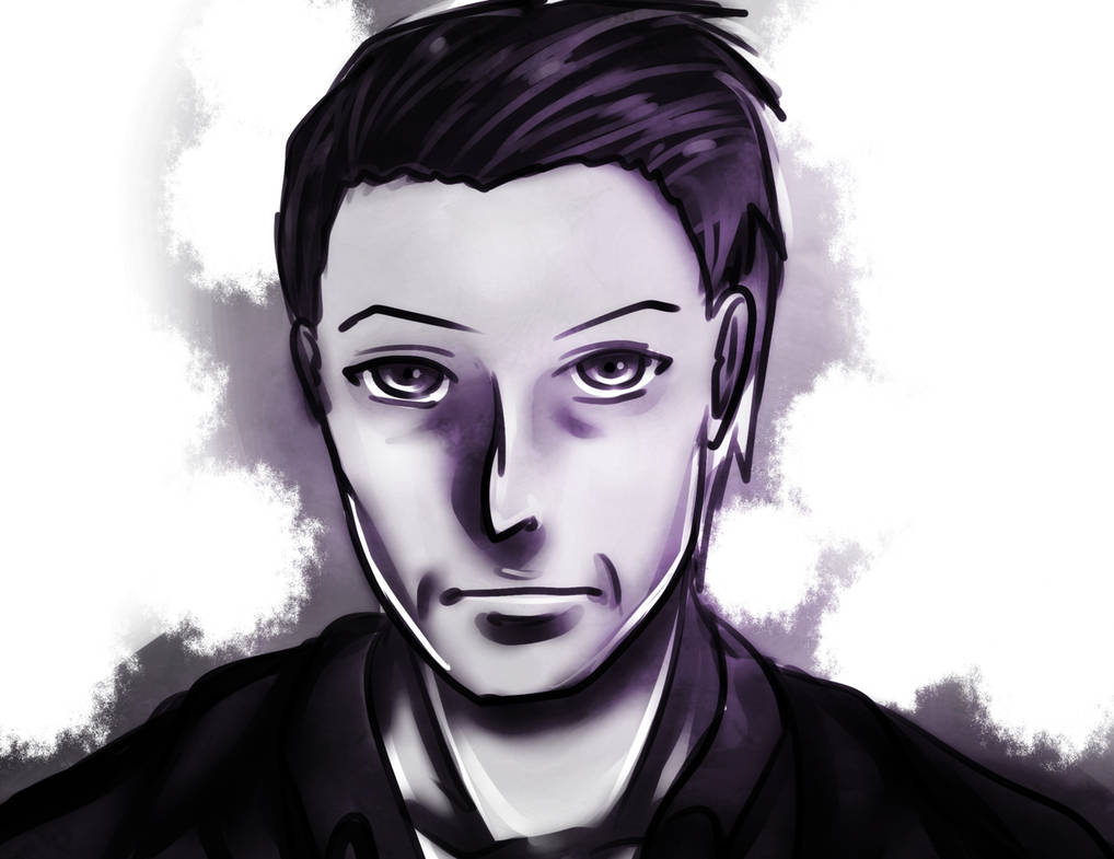 Monochrome Headshot Commish -- ErinPtah 2 by azureXtwilight-rllz