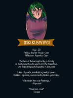 Miki Kusanagi - Webcomic Bio