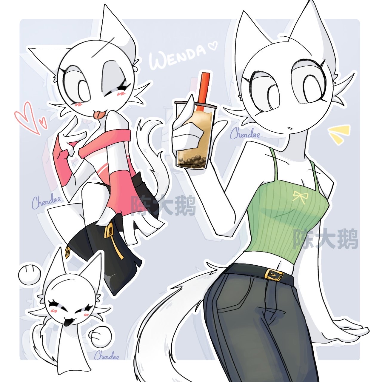 Wenda R334 Sprunki (FanArt 43) (Wenda The Freaky Cat) by ErictheArtist4fun on ...