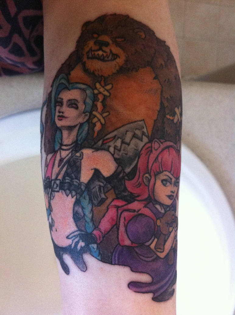 Тату лига легенд Джинкс