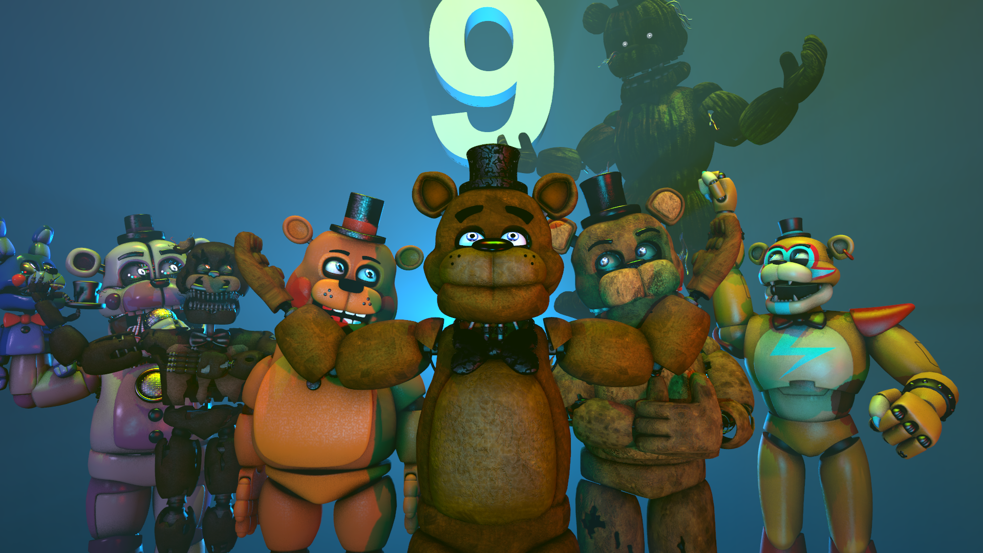 FNAF (10 Games and 9 Years) Happy Anniversary by CoolTeen15 on DeviantArt