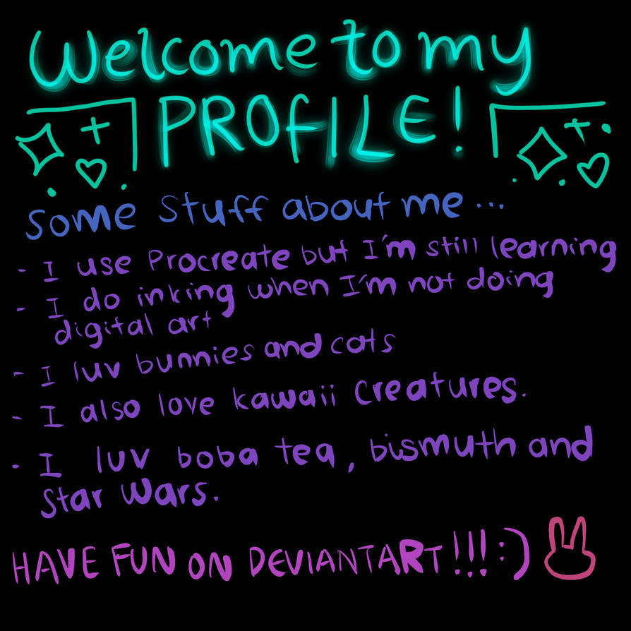 Welcome to my profile! by toffee--mallow on DeviantArt