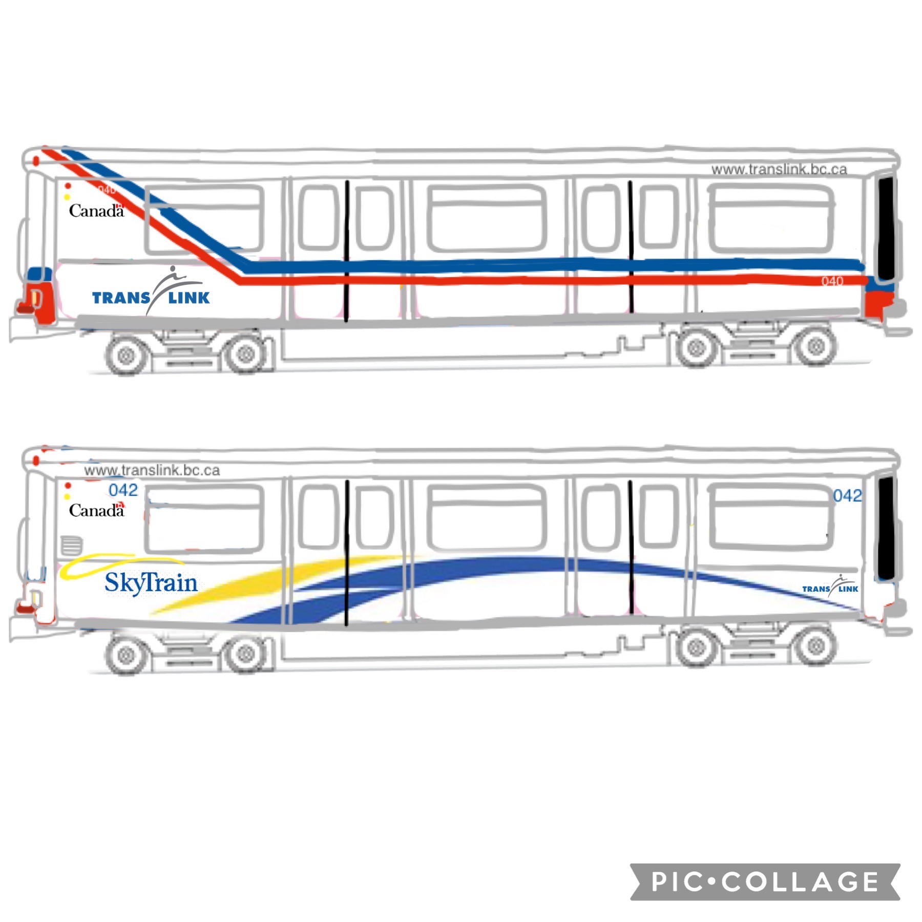Translink Paper Model SkyTrain Mark 1 Sliver Livery by babycubeman on DeviantArt