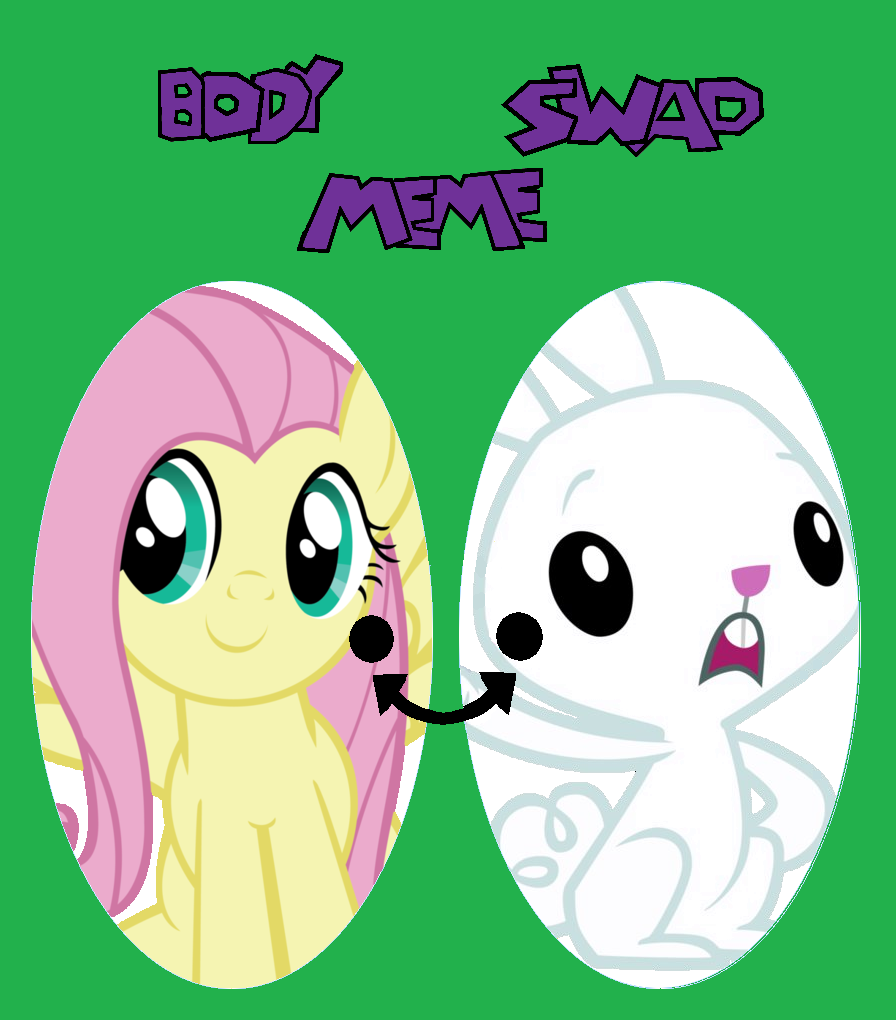 Fluttershy Angel Bunny switch bodies