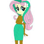 Fluttershy dressed as a tree.... I mean a Dryad