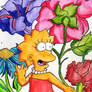 Lisa loves the flowers