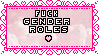 Fuck gender roles stamp