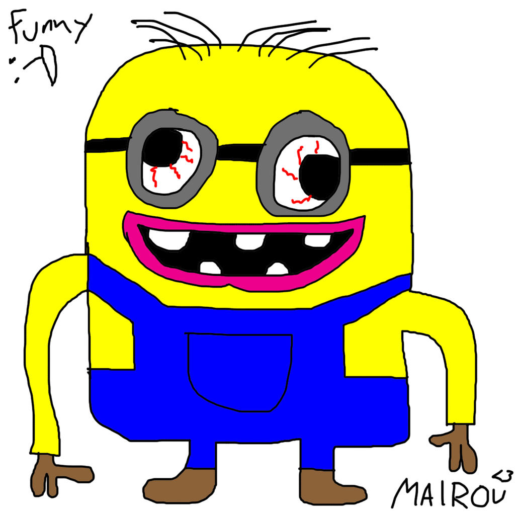 Minion funny drawing by Mairou xD