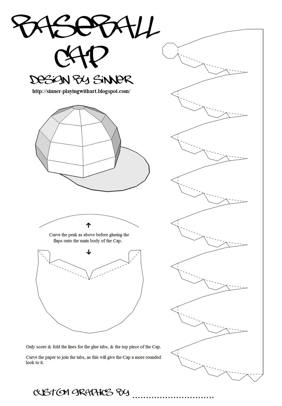 Paper Baseball Cap by Sinner-PWA on DeviantArt paper-baseball-cap-by-sinner-pwa-on-deviantart