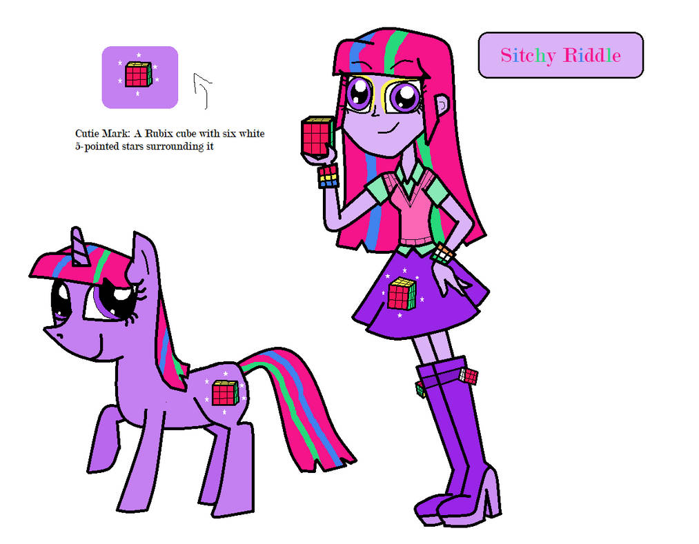 MLP: FiM/EG Fan Character - Sitchy Riddle by HatariDoomswan1999 on ...