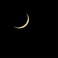 Waxing Crescent Moon GIF