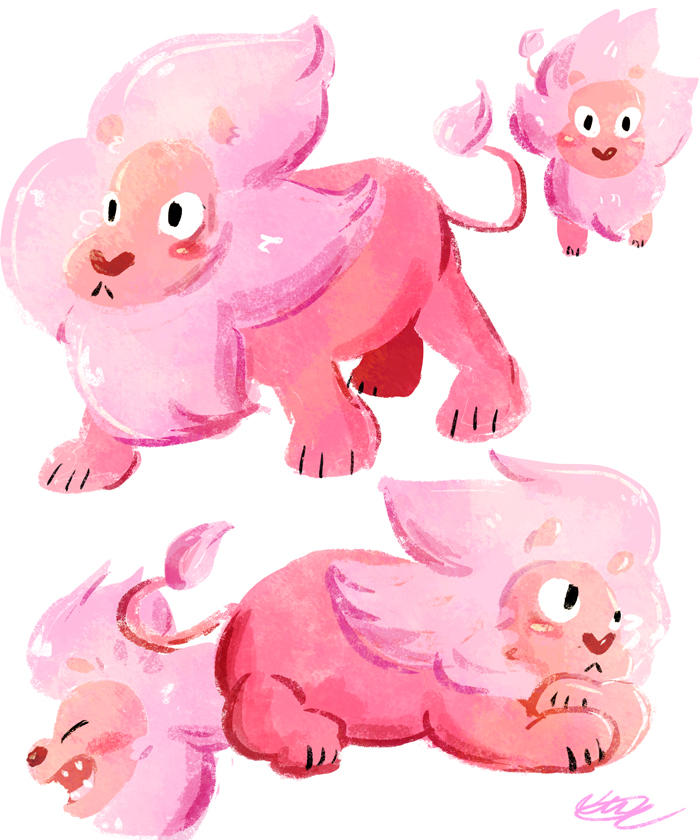 Big Pink Meow by CherryBerryLemon on DeviantArt