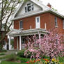 Stock Backgrounds - Victorian House in Spring
