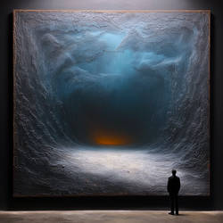 Portrait of Descent, In Blue and Bone