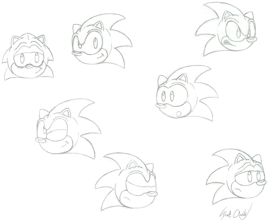 Sonic Expression Sheet by FirebirdPhoenix87 on DeviantArt