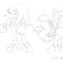 Knuckles and Tails concept art