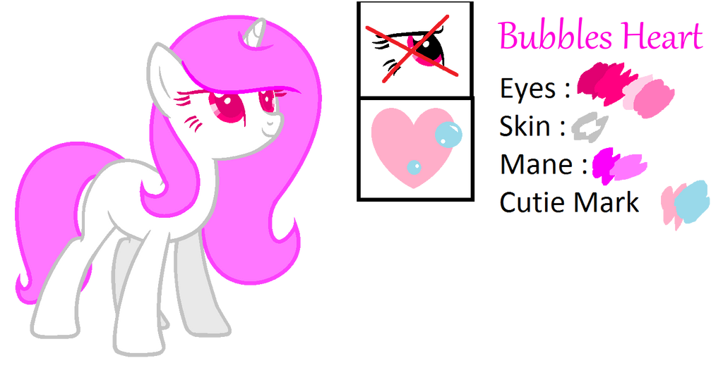 My Oc MLP :Bubbles Heart