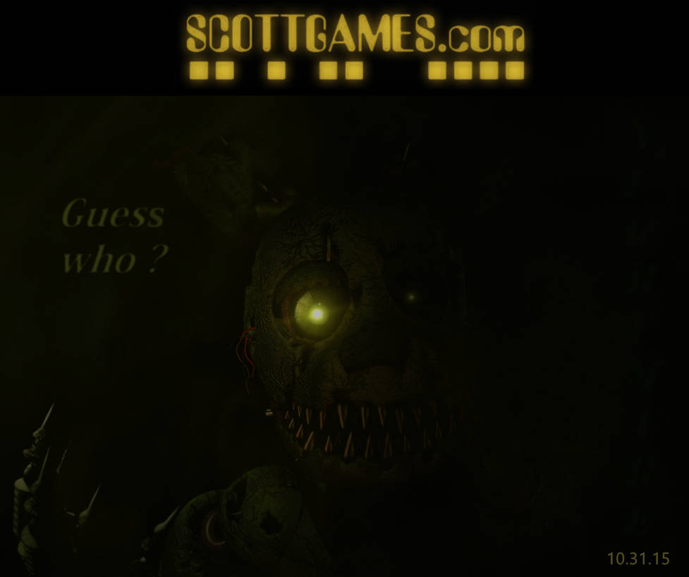 Springtrap Teaser Five Nights at Freddy's 4 Springtrap teaser ! by WyvernX1 on DeviantArt