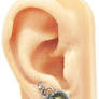 Custom Gemstone Sterling Silver Ear Pins