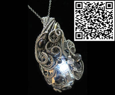 White Nixie Tube Steampunk-Cyberpunk Pendant