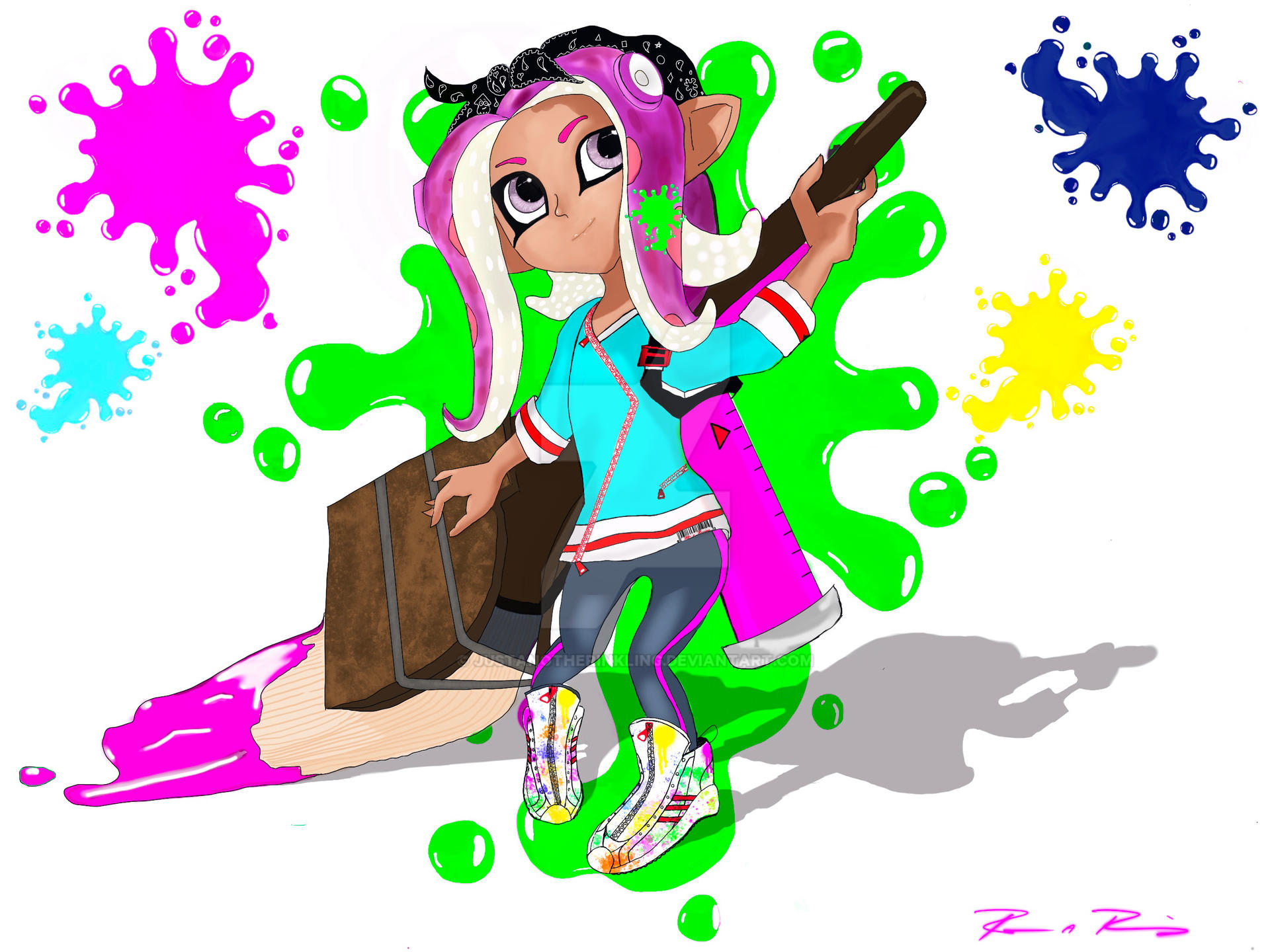 Little Octoling by JustAnotherInkling on DeviantArt