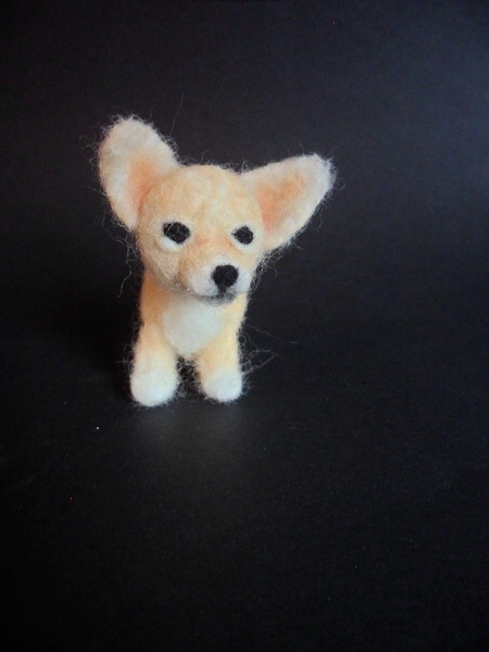 Needle felted dog Chihuahua