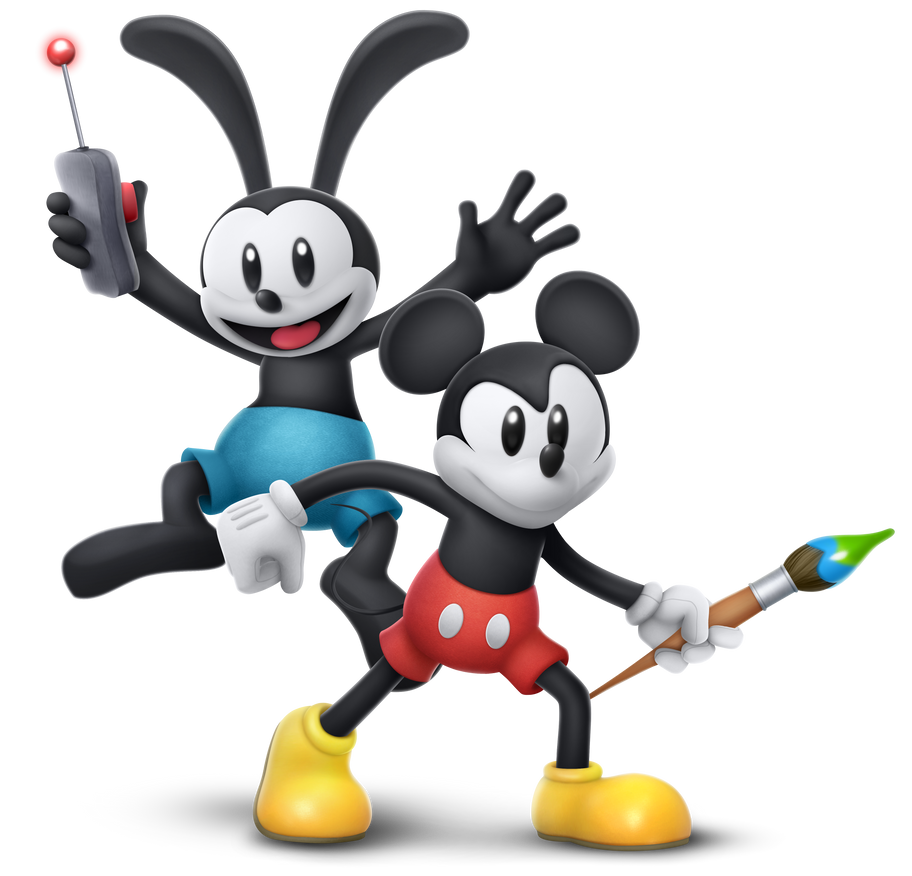 Mickey Mouse and Oswald the Lucky Rabbit - SSBU by ItsUrBoiJC38 on