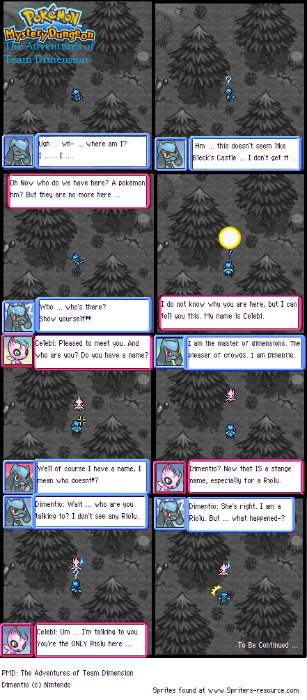 PMD: Team Dimension Comic 1