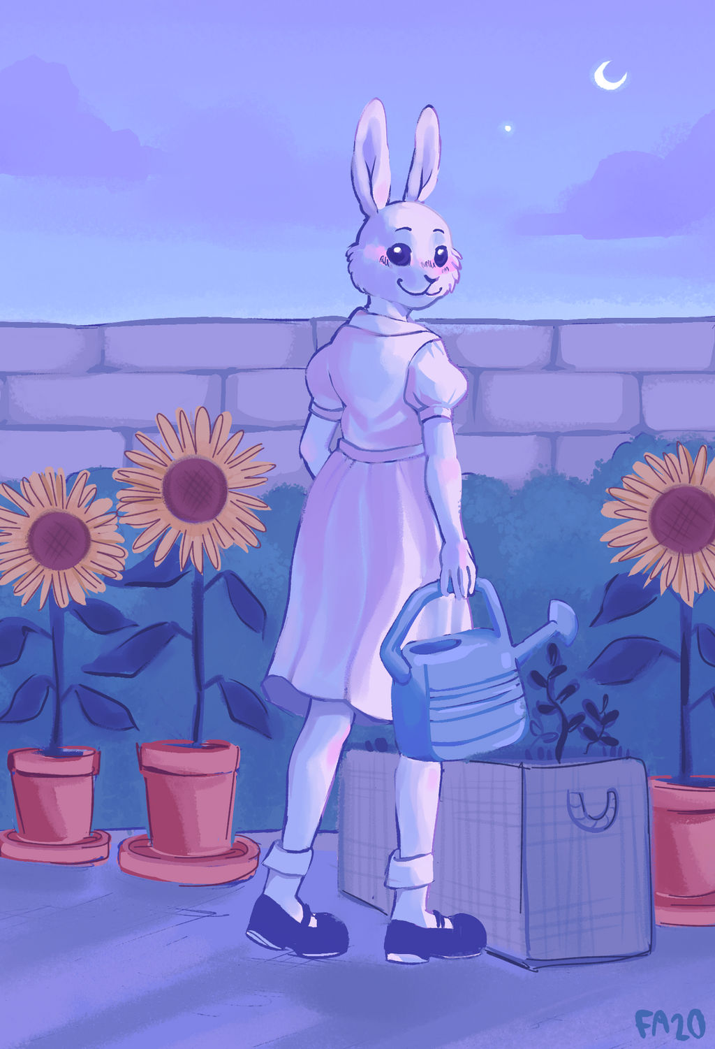 Moonlit garden by solkattunge on DeviantArt