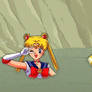 Sailor Moon X Sailor Venus in Moon Sand