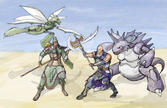Guan Yu and Scyther VS Dian Wei and Nidoking